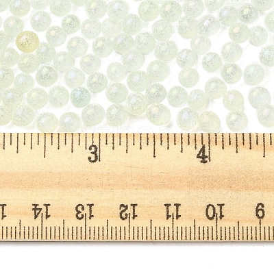 Luminous Glow in the Dark Transparent Glass Round Beads GLAA-F124-B02-1