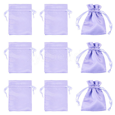 10Pcs Brocade Good Luck Fortune Drawstring Gift Blessing Bags PAAG-TADJ0001-01H-1