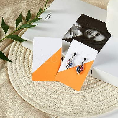 Rectangle Paper Earring Display Cards CDIS-D007-01G-1