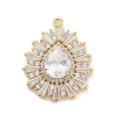 Brass Pendants KK-V006-01G-08-1