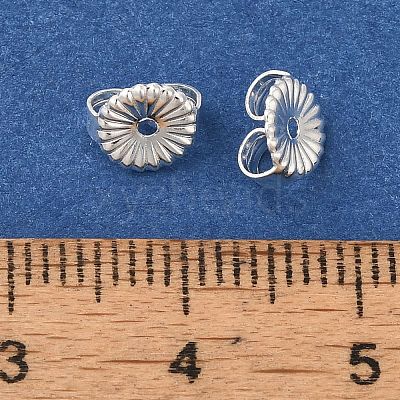 Brass Earring Nuts KK-K383-25B-S-1