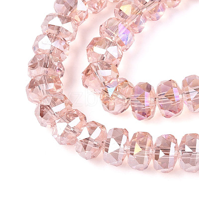 Electroplate Glass Beads Strands X-EGLA-T021-20J-1