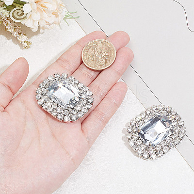 Alloy Rhinestone Shoe Decorations FIND-WH0126-417C-1