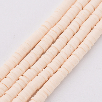 Handmade Polymer Clay Bead Strands X-CLAY-T002-4mm-76-1