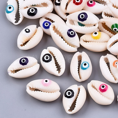 Natural Cowrie Shell Beads SHEL-S266-23-1