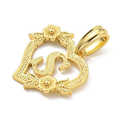Heart Brass Pendants KK-I714-04G-S-1