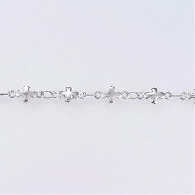 Tarnish Resistant Handmade 304 Stainless Steel Bar Link Chains STAS-G038-24P-1