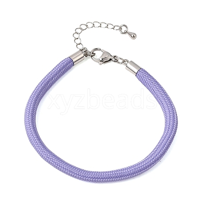 Braided Round Polyester Cord Bracelet Makings FB-CBAEDA0-01P-33-1