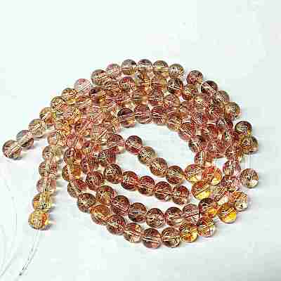 Baking Paint Glass Beads Strands DGLA-YW0002-01A-09-1