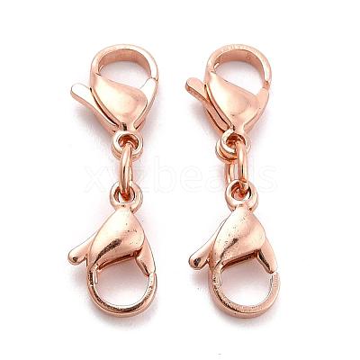 304 Stainless Steel Lobster Claw Clasps STAS-WH0026-07B-RG-1