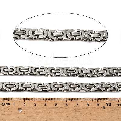 201 Stainless Steel Byzantine Chains SA-E001-14P-04-1