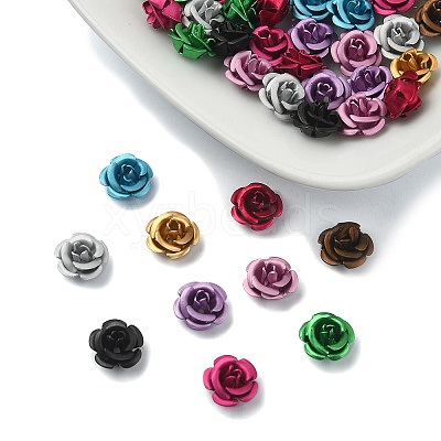 50Pcs 10 Colors Aluminum Beads ALUM-YW0001-06A-1
