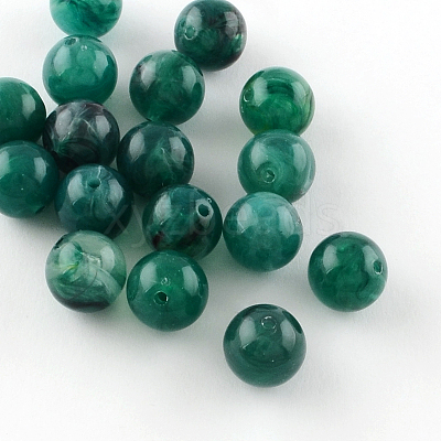 Round Imitation Gemstone Acrylic Beads OACR-R029-20mm-17-1