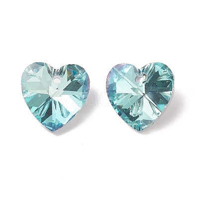 Faceted Glass Charms X-RGLA-L026-B10-1