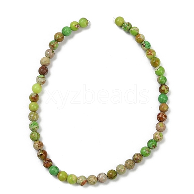 Dyed Natural Regalite/Imperial Jasper/Sea Sediment Jasper Beads Strands G-B124-C04-06-1