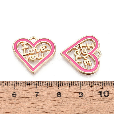 Alloy Enamel Pendants ENAM-T024-09C-G-1