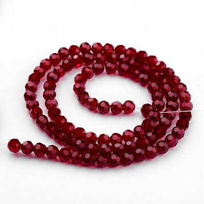 Transparent Glass Bead Strands GLAA-G013-4mm-97-1