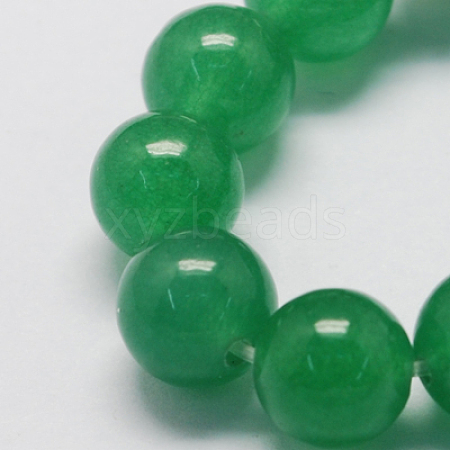 Natural White Jade Bead Strands G-R165-10mm-14-1