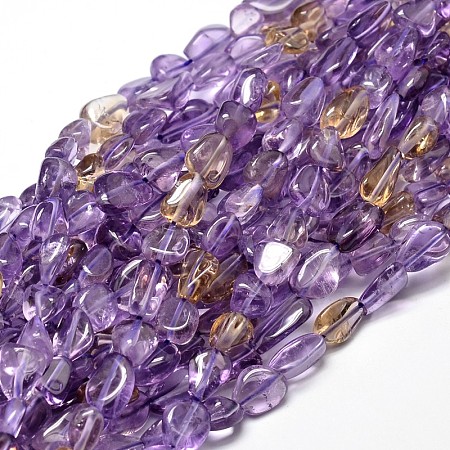 Natural Ametrine Nuggets Beads Strands G-J336-16-1