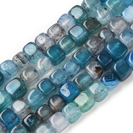 Natural Dragon Veins Agate Beads Strands G-G177-E17-01-1