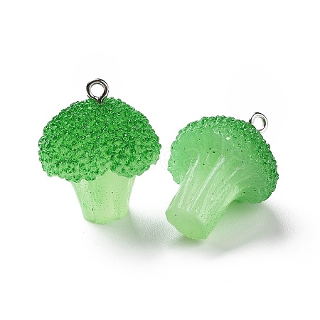 Opaque Resin Vegetables Pendants RESI-H144-01-1