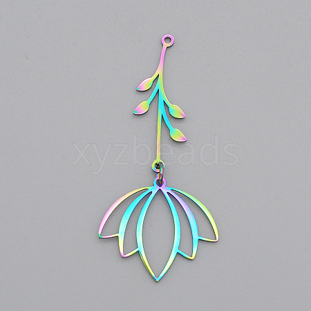 Ion Plating(IP) 201 Stainless Steel Big Pendants LS-STAS-S105-LA590-1