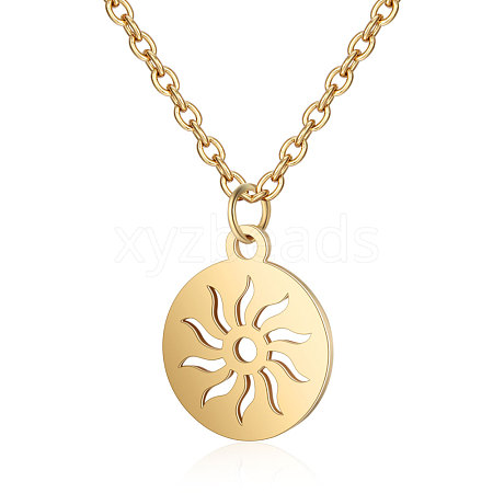 201 Stainless Steel Pendants Necklaces NJEW-S063-TN449-2-1