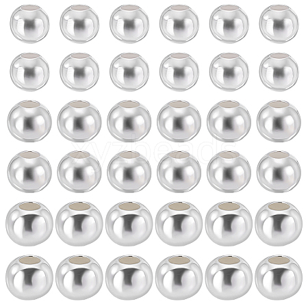 90Pcs 3 Styles 925 Sterling Silver Beads STER-PH0005-17-1