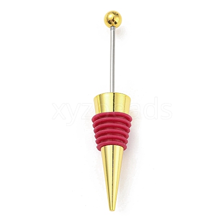 DIY Beadable Alloy Red Wine Stopper AJEW-Z016-03A-G-1