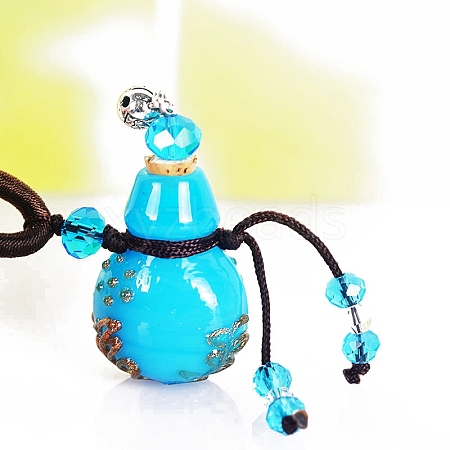 Glass Perfume Essence Bottle Pendant Necklace PW-WG006DC-02-1