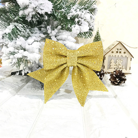 Glitter Foam Bowknot Ornament Accessories FIND-N005-04B-1