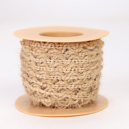 Natural Hollow-Out Burlap Lace Ribbon FABR-PW0001-245B-1