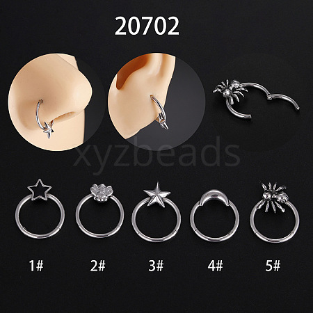 Halloween Titanium Steel Nose Rings WGADCDD-03-1