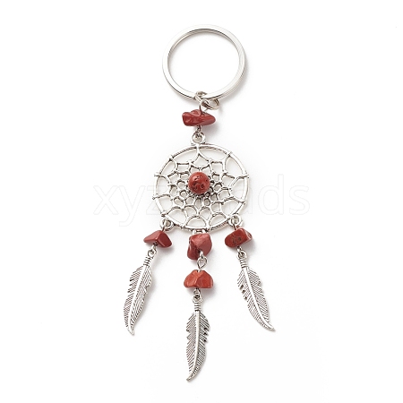 Natural Red Jasper Keychain KEYC-JKC00346-01-1