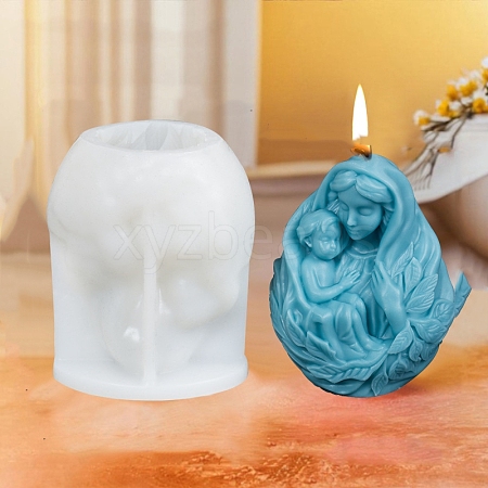 Three Trusts Mother and Child Aromatherapy Candle Silicone Molds PW-WG55B9E-07-1