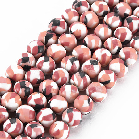 Handmade Polymer Clay Beads Strands CLAY-N008-054-07-1