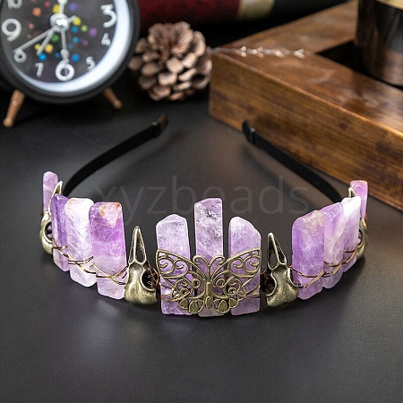 Natural Amethyst Headband PW-WGEF7A0-02-1