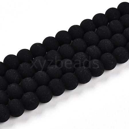 Opaque Glass Beads Strands GLAA-T032-P6mm-MD01-1