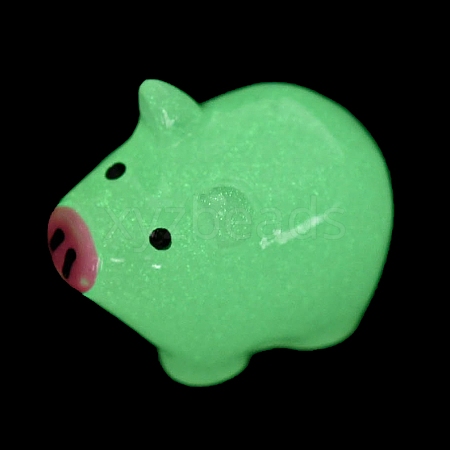 Luminous Resin Pig Ornament CRES-M020-11B-1