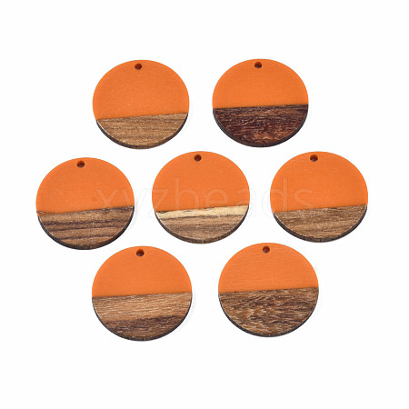 Resin & Wood Pendants RESI-S358-02B-27-1