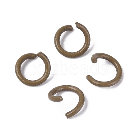 Spray Painted Iron Open Jump Rings IFIN-T017-04B-04-1