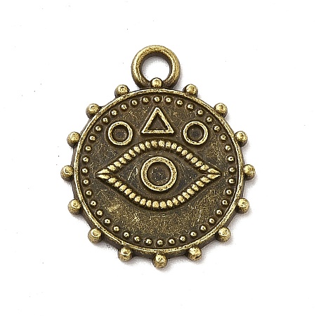 Tibetan Style Alloy Pendant Rhinestone Settings PALLOY-M198-22AB-1