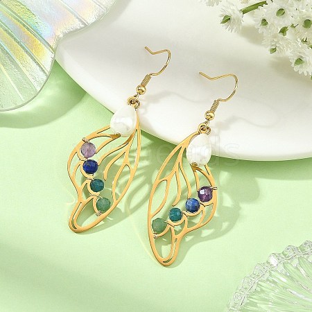 201 Stainless Steel Dangle Earrings for Women EJEW-JE07501-01-1