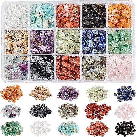Natural Gemstone Chips Beads G-NB0001-53-1