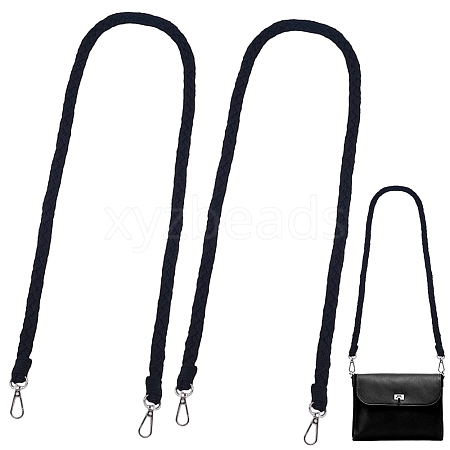 2Pcs Imitation Leather Twist Knitting Cord Mobile Straps FIND-CP0003-73B-1