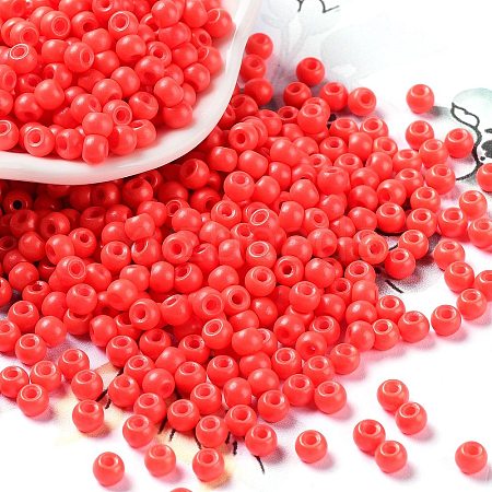 Baking Paint Glass Seed Beads SEED-H002-I-B513-1