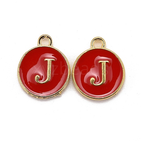 Golden Plated Alloy Enamel Charms LS-ENAM-S118-03J-1