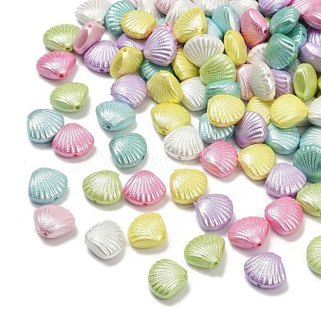 Opaque Acrylic Imitation Pearl Beads OACR-B031-56-1