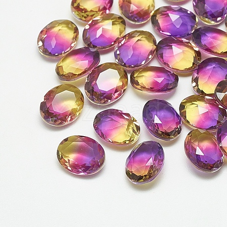 Pointed Back Glass Rhinestone Cabochons RGLA-T080-13x18-008TO-1