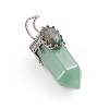 Natural Green Aventurine Pointed Big Pendants G-I275-01D-2